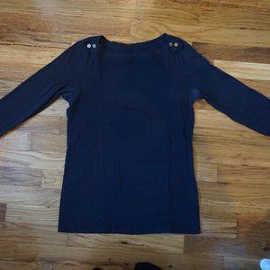 J. Crew Black Painters Tee